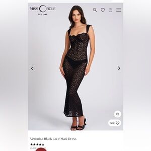 NWT Miss Circle Veronica Lace Maxi Dress